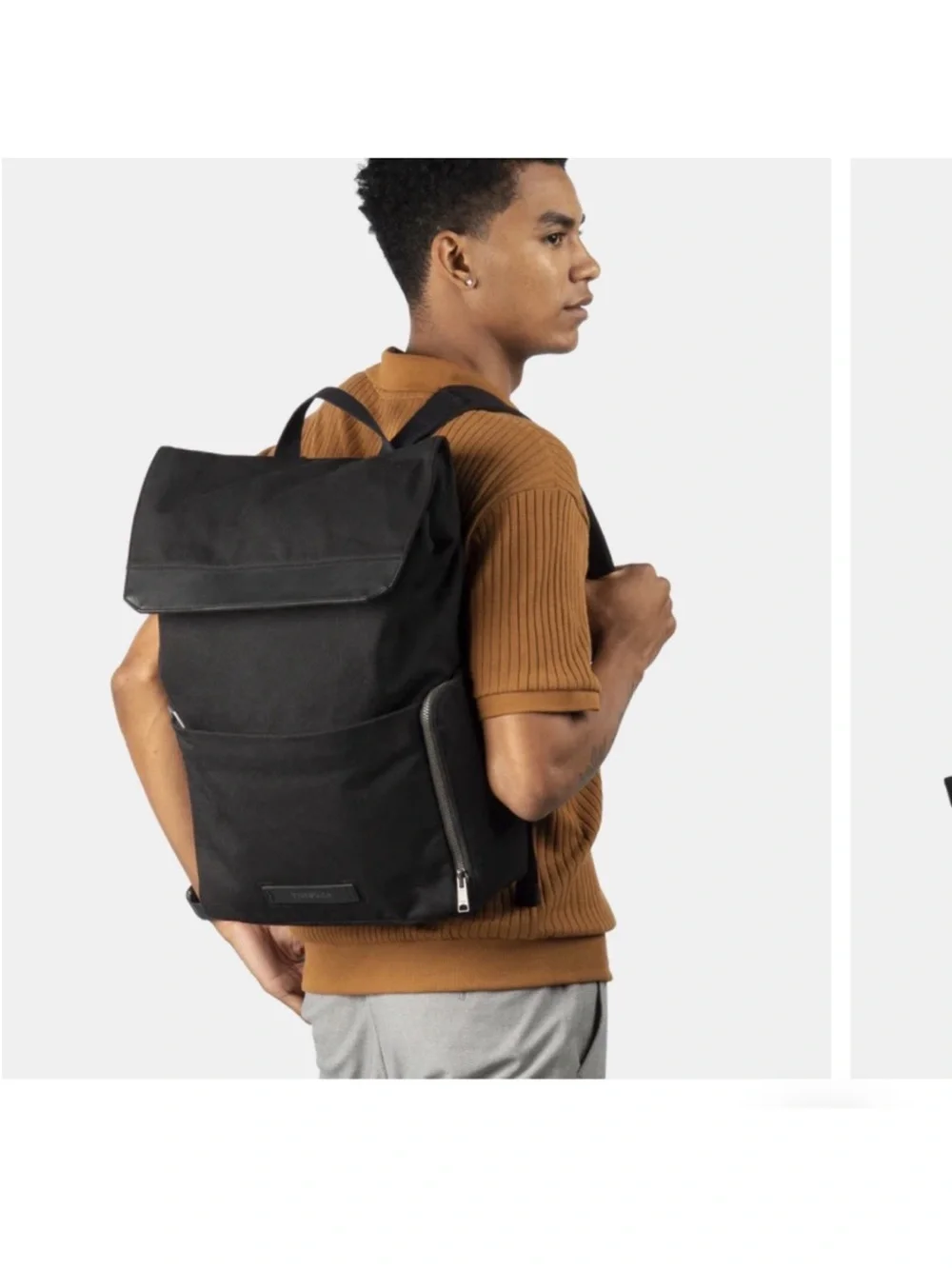 Timbuk2 Foundry Pack is a black canvas backpack